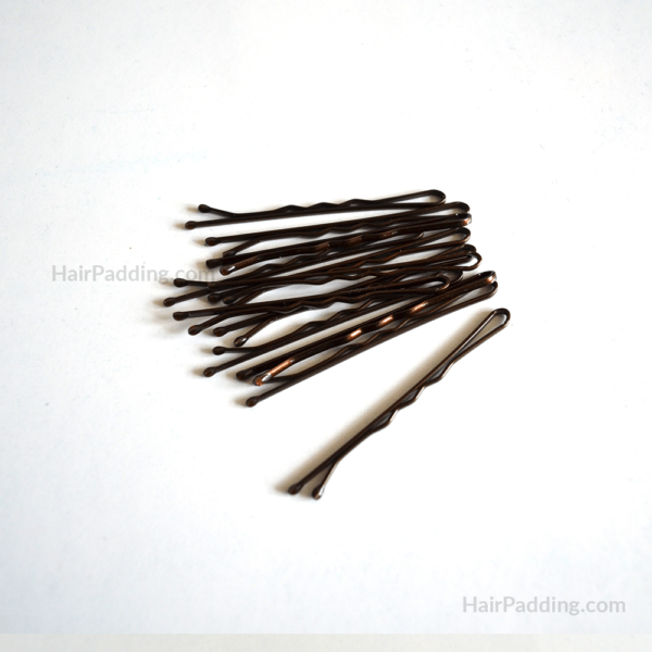 Classic Hair grips, Brown, (5cm)